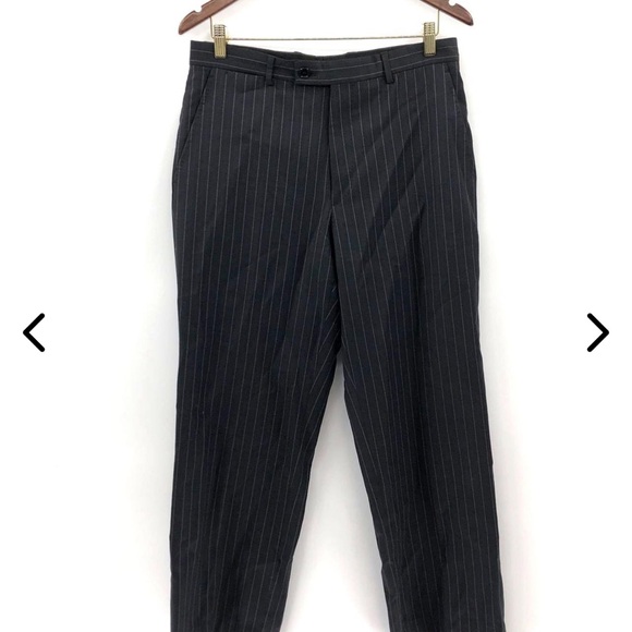Valentino Black Pinstripe Trousers size 38